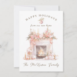 Festividades Novo Cartão de Natal para Lareira Festiva da Casa