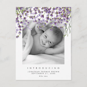 Festividades novo cartão postal de fotografia de lavanda neutro