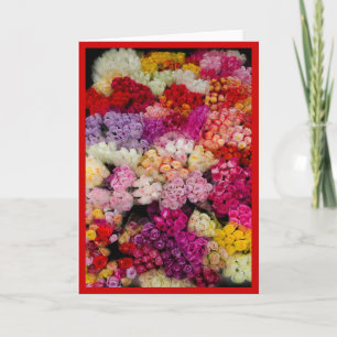 Festividades Número de Rosas com cartão personalizável, Dia de