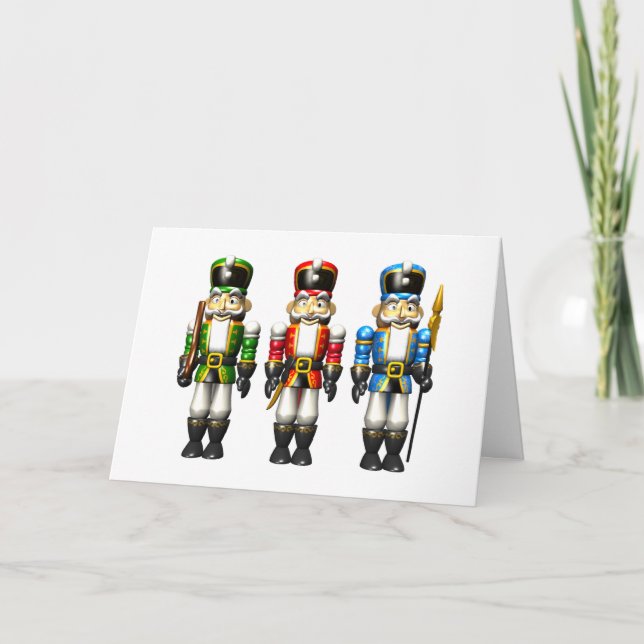Festividades Nutcrackers - cartão de Natal (Frente)