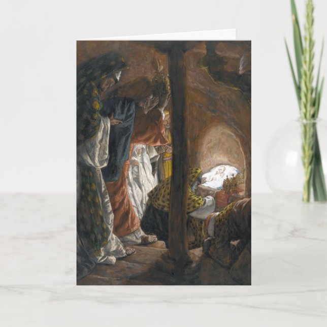 Festividades O cartão "A Adoração da Magia" de Tissot (Frente)