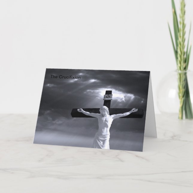 Festividades O Cartão de Crucificação (Frente)