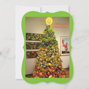 Festividades O Cartão de Natal Da Árvore De Citros Da Flórid