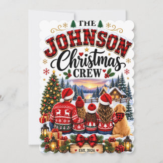 Festividades O Cartão de Natal da Família Johnson Christmas Cre