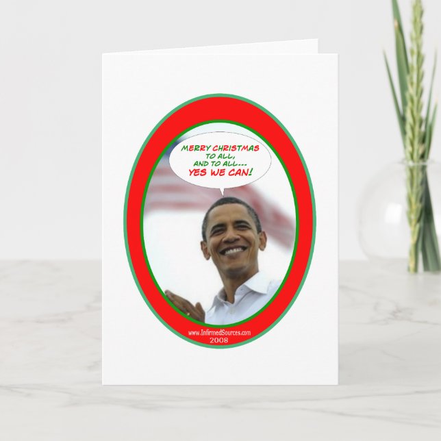 Festividades O cartão de Natal de Obama (Frente)