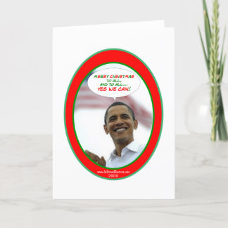 Festividades O cartão de Natal de Obama
