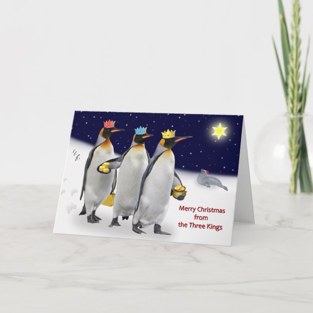 Festividades O Cartão de Natal dos Três Kings (Frente)