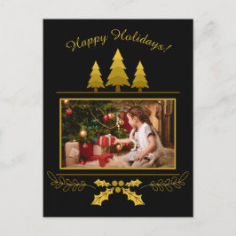 Festividades O cartão postal de Natal personalizado da FOTO