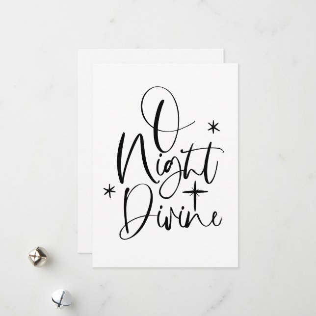 Festividades O Divino Noturno Sem Fotografia Cartão de Natal Re (Frente/Verso In Situ)