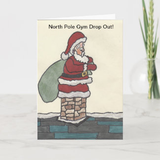Festividades O Gym do papai noel sai o cartão de Natal