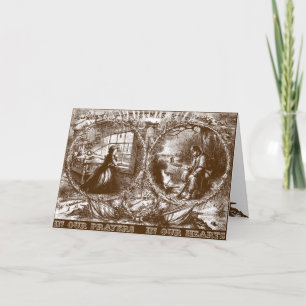 Festividades O Natal de um Soldado - Cartão Saudável