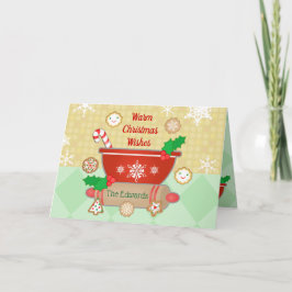 Festividades O Natal Deseja Um Cartão De Saudação Personalizado