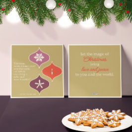 Festividades "O Natal é Magia" Cartão de Natal de Meados do Séc