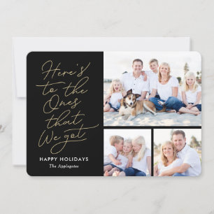 Festividades O que temos cartão de foto de feriado EDITABLE COL