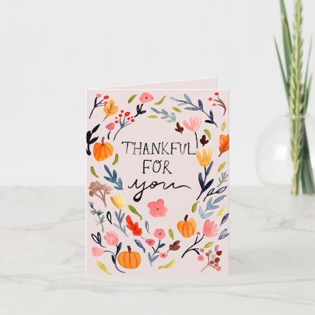 Festividades Obrigado, Amizade Cartão de Ação de Graças (Frente)