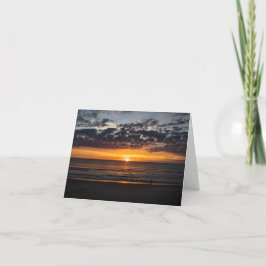 Festividades Ocean Sunrise Com Cartão De Mensagem De Simpatia