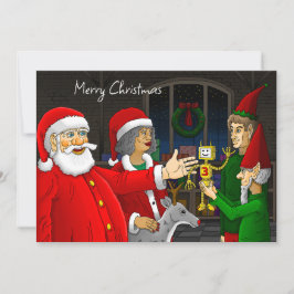 Festividades Oficina do Papai Noel Cartão de Natal