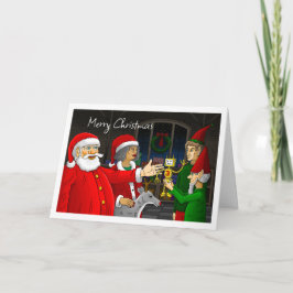 Festividades Oficina do Papai Noel Cartão de Natal
