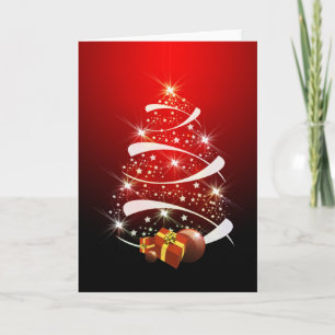 Festividades Oh cartão da árvore de Natal