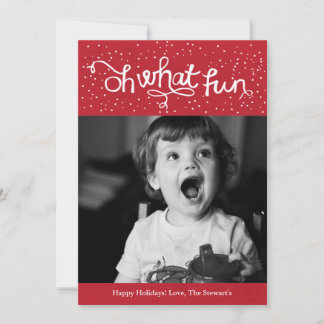 Festividades Oh Que Cartão com fotos de Férias Scripting Divert