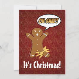 Festividades Oh, Snap! Cartão de Homem Engraçado