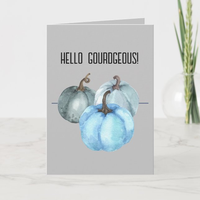 Festividades Olá Cartão de Férias Dobrado 5" x 7" Gourdgeous (Frente)