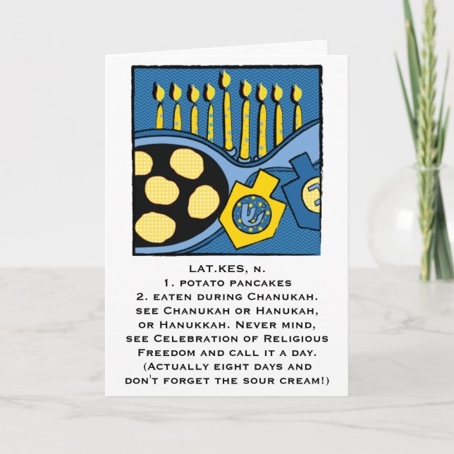 Festividades Opção Personalizar Cartão de Saudação Hanukkah (Frente)