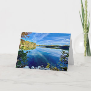 Festividades Outono: Cartão de Natal do Lago Walden