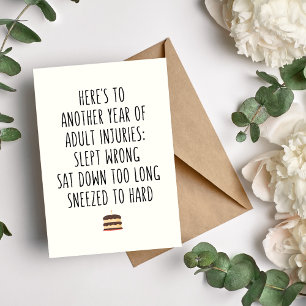Festividades Outro Ano Fere Cartão de Saudação de Aniversário E