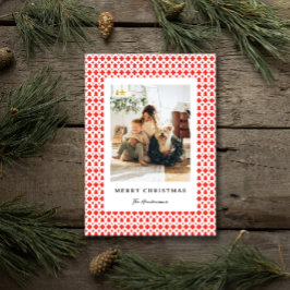 Festividades Padrão de Suéter Festivo Fair Isle no Cartão de Fo