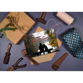 Festividades Pai de Feliz Pai do Cartão de Feriado de Pet Dobra