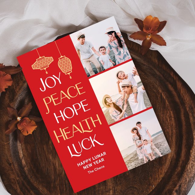 Festividades Palavras Desejadas Cartão de Ano Novo Chinês (Criador carregado)