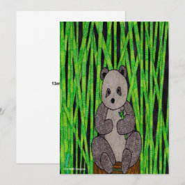 Festividades Panda (solteiro) - Cartão de Saudação