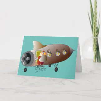 Festividades Papai noel de Rocket do cartão de Natal