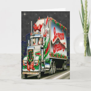 Festividades Papai noel de Truckin - cartão