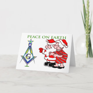 Festividades Papai noel e a Sra. cartão de Natal