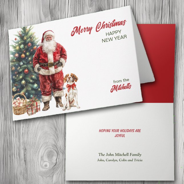 Festividades Papai Noel e Cartão de Natal Brittany (Criador carregado)