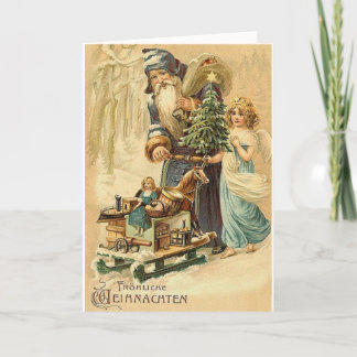 Festividades Papais noeis Alemães Vintage E Cartão De Natal Ang