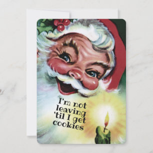 Festividades Papais noeis cookies de Natal cartão de férias p