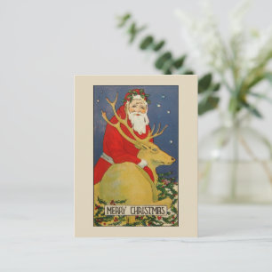 Festividades Papais noeis de deco incomuns vejam cartão postal 