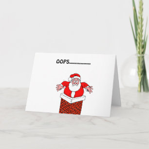 Festividades Papais noeis de opa presos no cartão de Natal da c