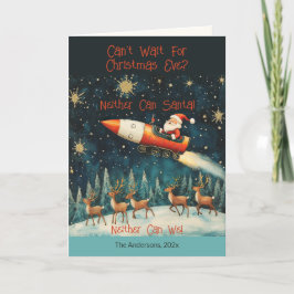 Festividades Papais noeis engraçados - Cartão de Férias da Vésp