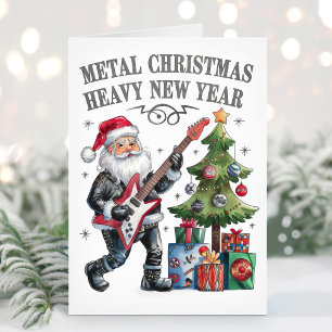 Festividades Papais noeis engraçados Cartão de Natal de Metal P