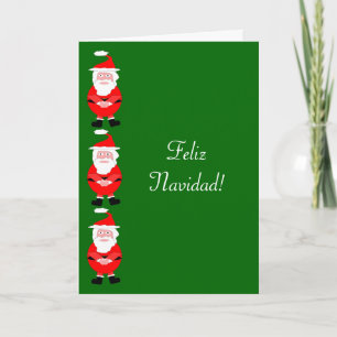 Festividades Papais noeis Feliz Navidad - Cartão de Natal Espan