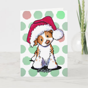Festividades Papais noeis KiniArt Cartão de Natal Brittany