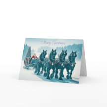 Papais noeis sobre o cartão de Natal