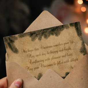 Festividades Papel de natais vintages - Cartão de Saudação