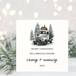 Festividades Para Um Cartão De Natal De Casal Especial