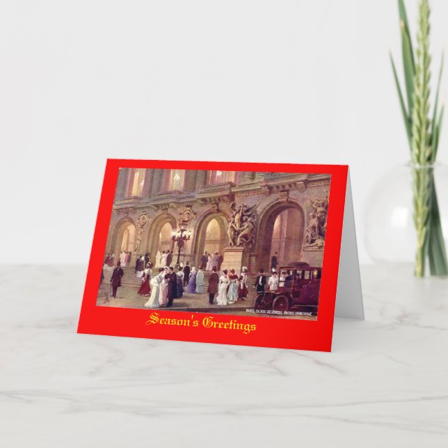 Festividades Paris, Cartão de Natal (Frente)