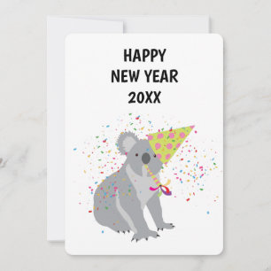 Festividades Partilha Koala - Cartão de Anos novos de Férias 